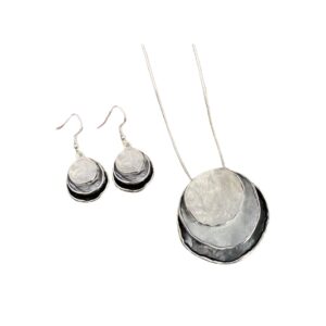 Bohemian Circular Necklace & Earring Set