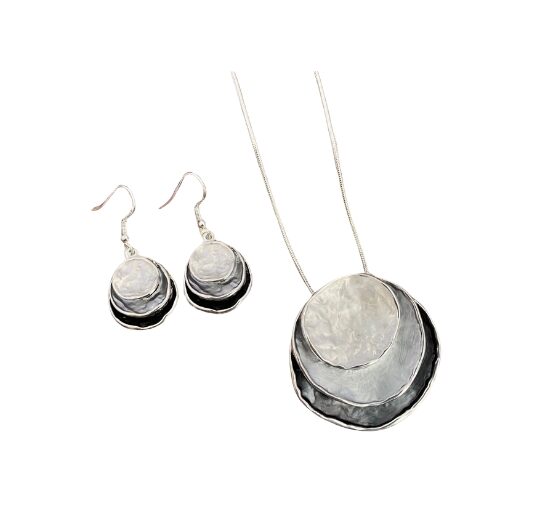 Bohemian Circular Necklace & Earring Set