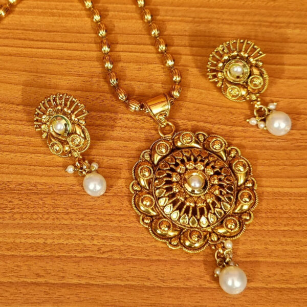 Gold Plated Pendant Set