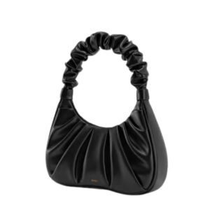 JW PEI Gabbi Ruched Hobo Handbag Black