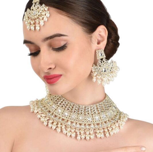 Pearl Bridal Necklace Set