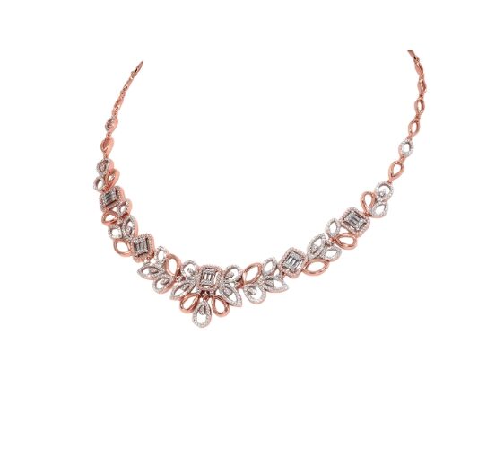 Rose Gold Bridal Necklace