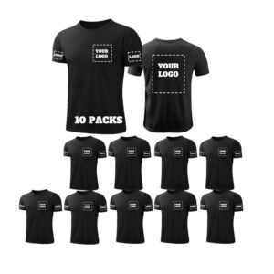Custom Logo T-Shirts (Pack of 10)