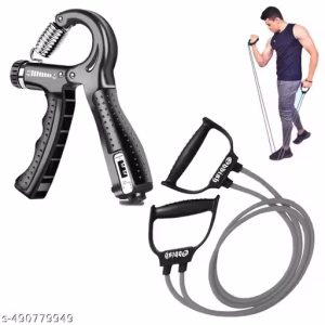 HAND GRIP STRENGTHENER & RESISTANCE TONING TUBE SET